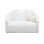 Hanim 54 Cream Performance Fabric Daybed