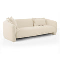 Lou 91 Sandstone Textured Fabric Sofa
