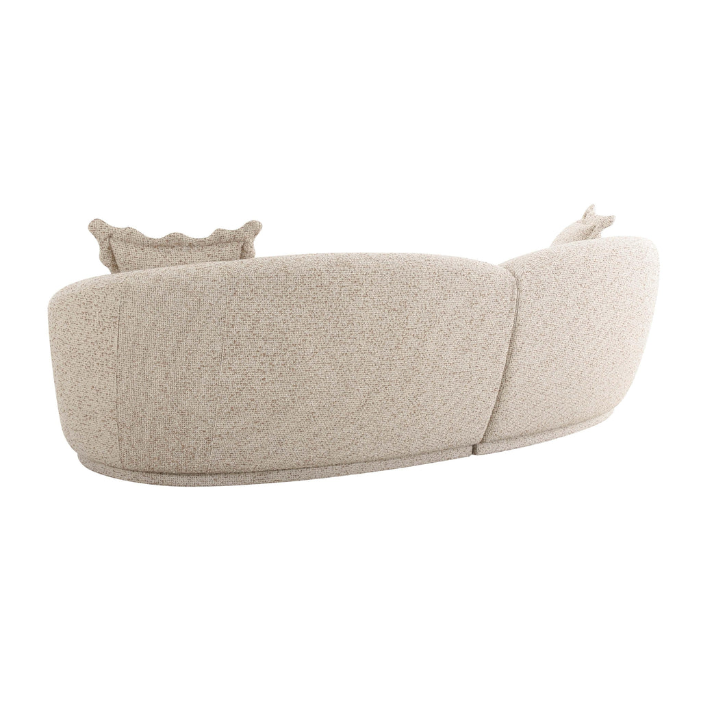 Marion 2-Piece Two-Tone Textured Boucle Sectional