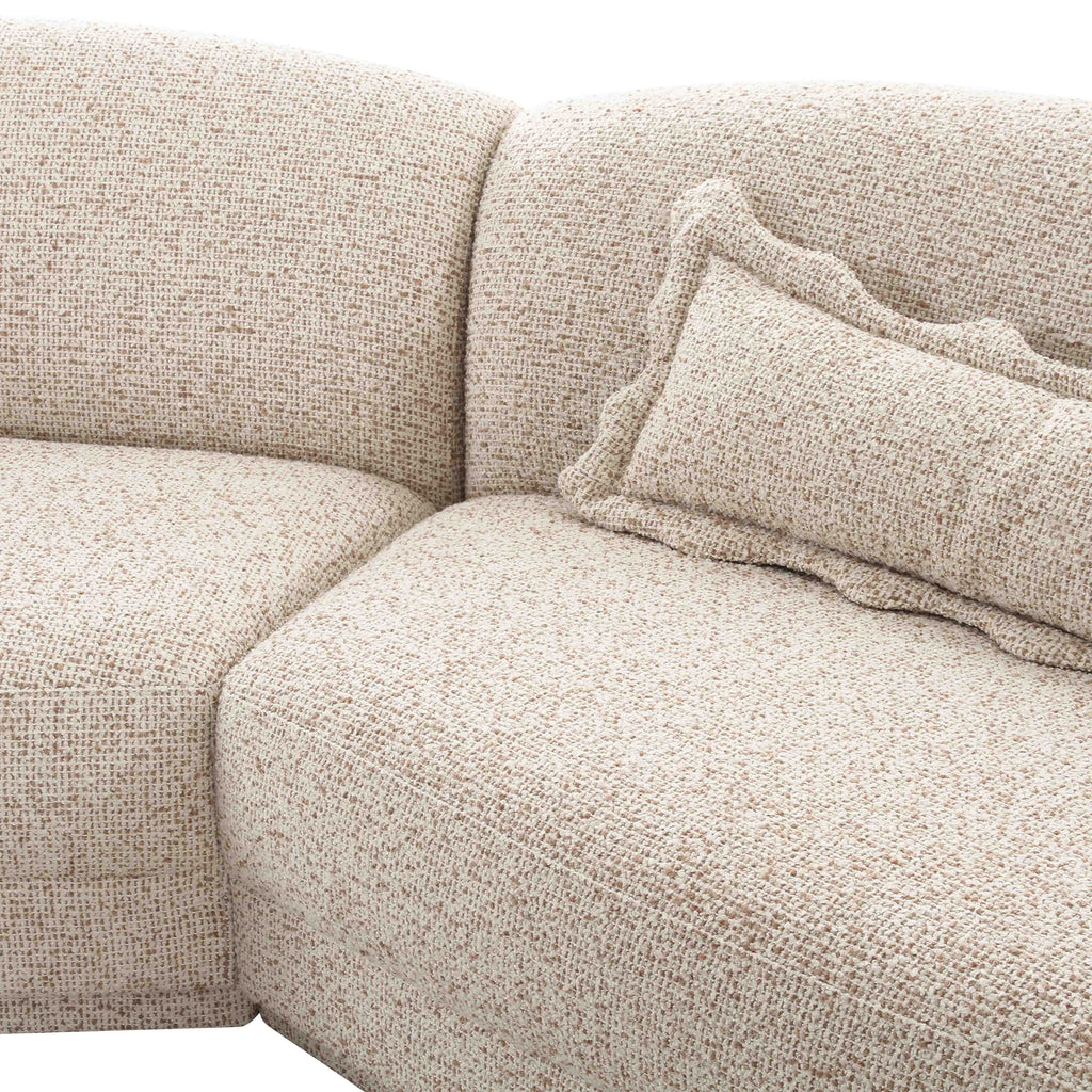 Marion 3-Piece Two-Tone Textured Boucle Sectional