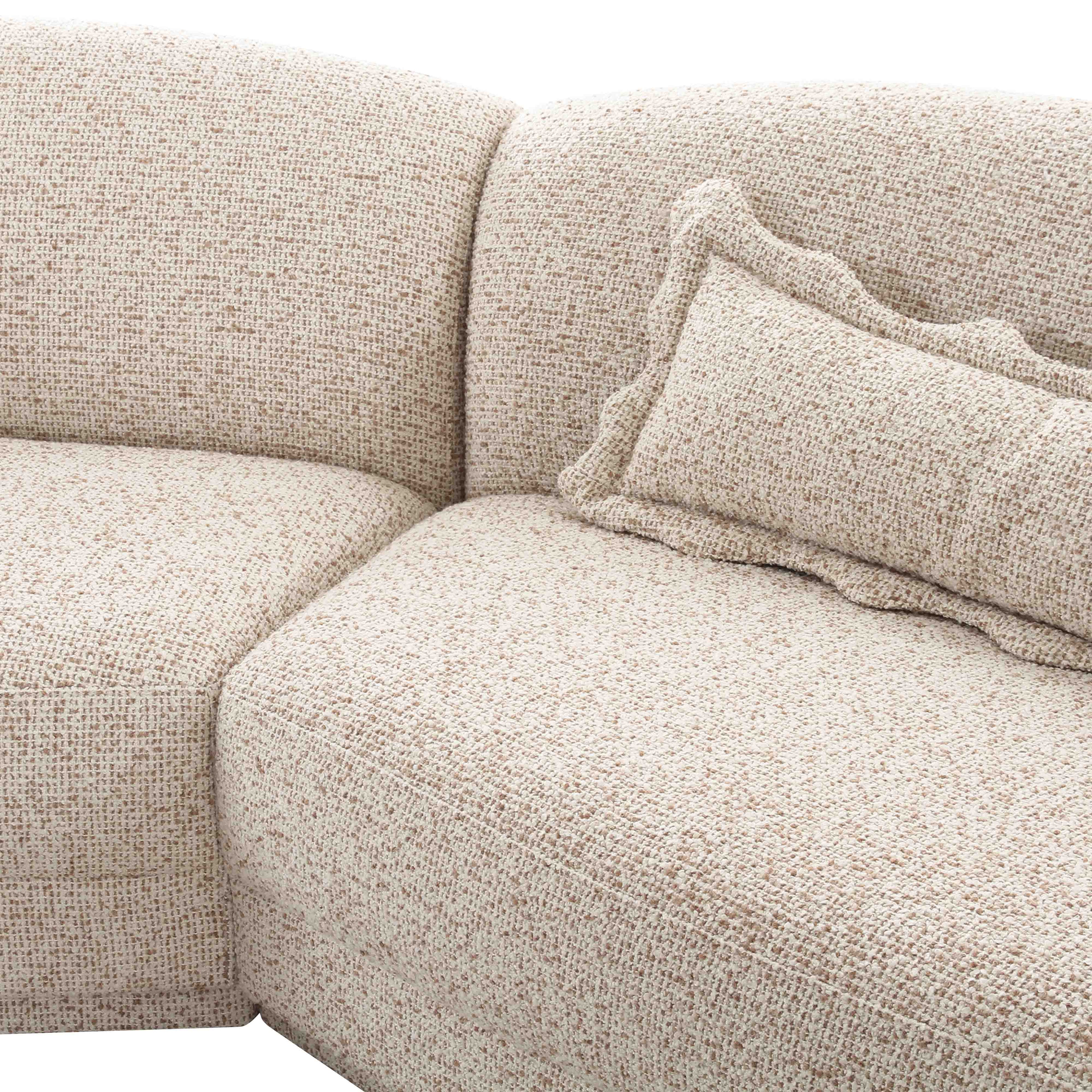 Marion 3-Piece Two-Tone Textured Boucle Sectional