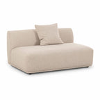 Sylvie 54 Cream Boucle Armless Loveseat
