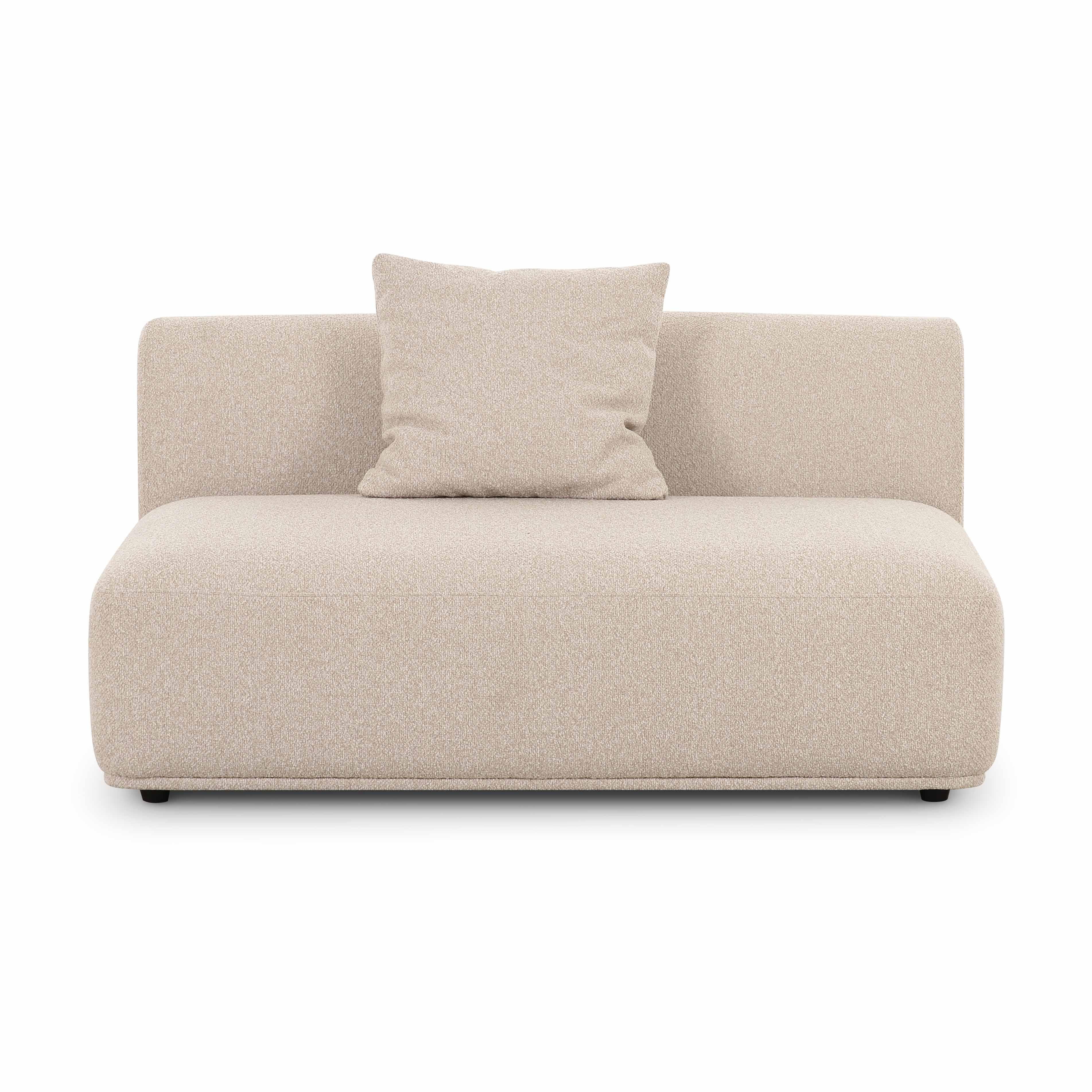 Sylvie 54 Cream Boucle Armless Loveseat