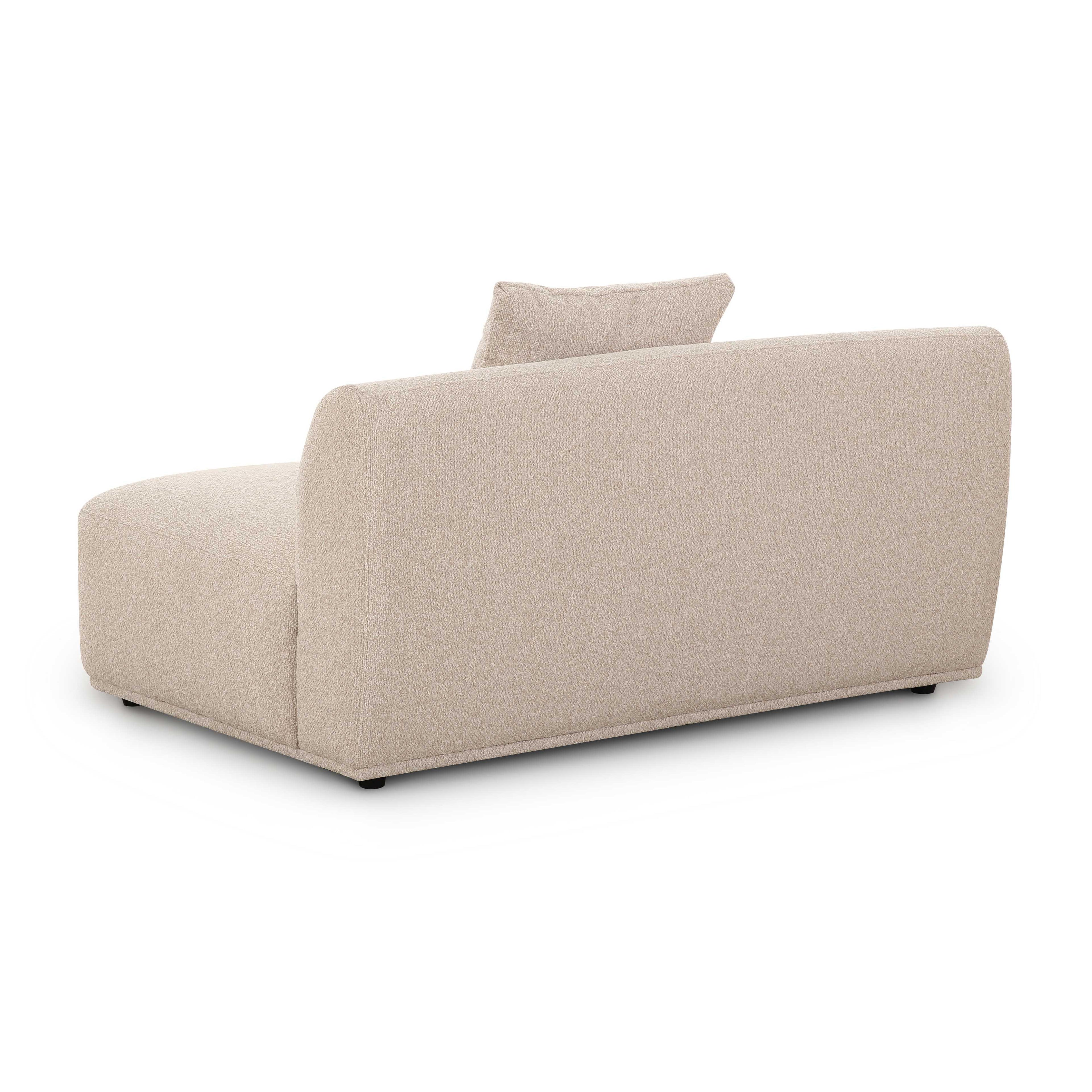 Sylvie 54 Cream Boucle Armless Loveseat