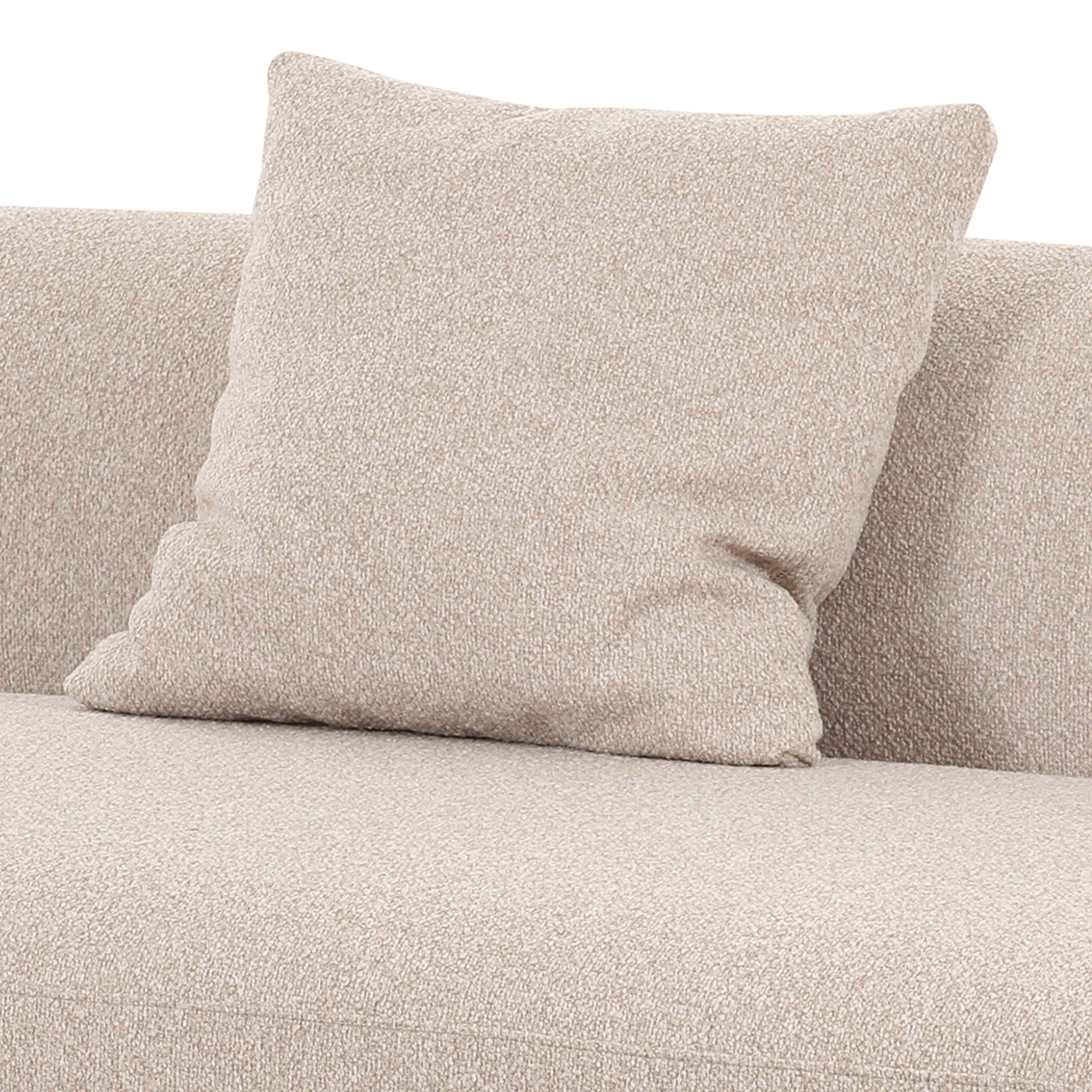 Sylvie 54 Cream Boucle Armless Loveseat