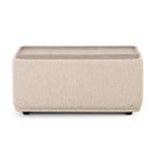 Sylvie Cream Boucle Ottoman Table