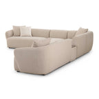 Sylvie 6-Piece Cream Boucle Large Sectional