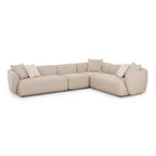 Sylvie 4-Piece Cream Boucle Sectional