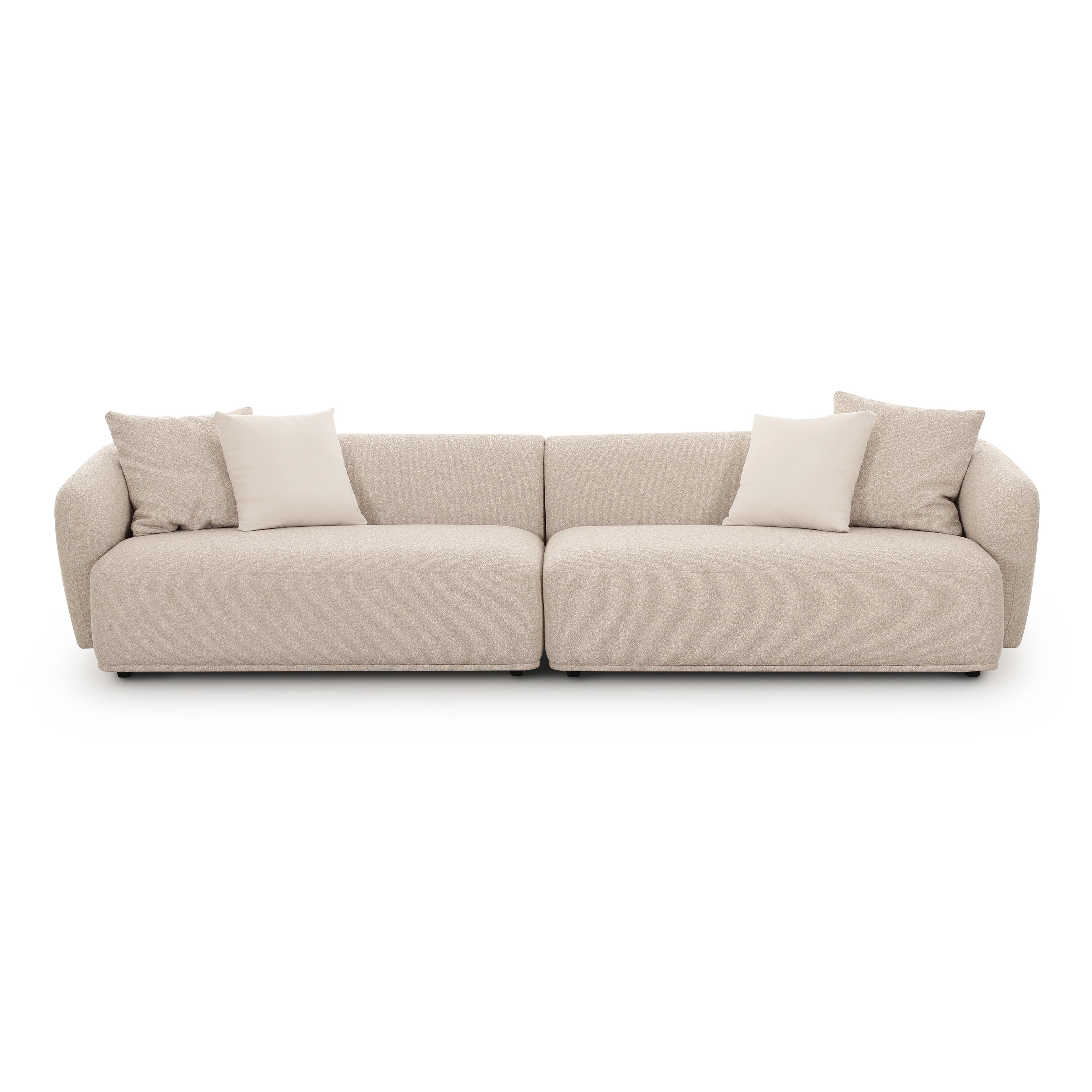 Sylvie 118 Cream Boucle Sofa