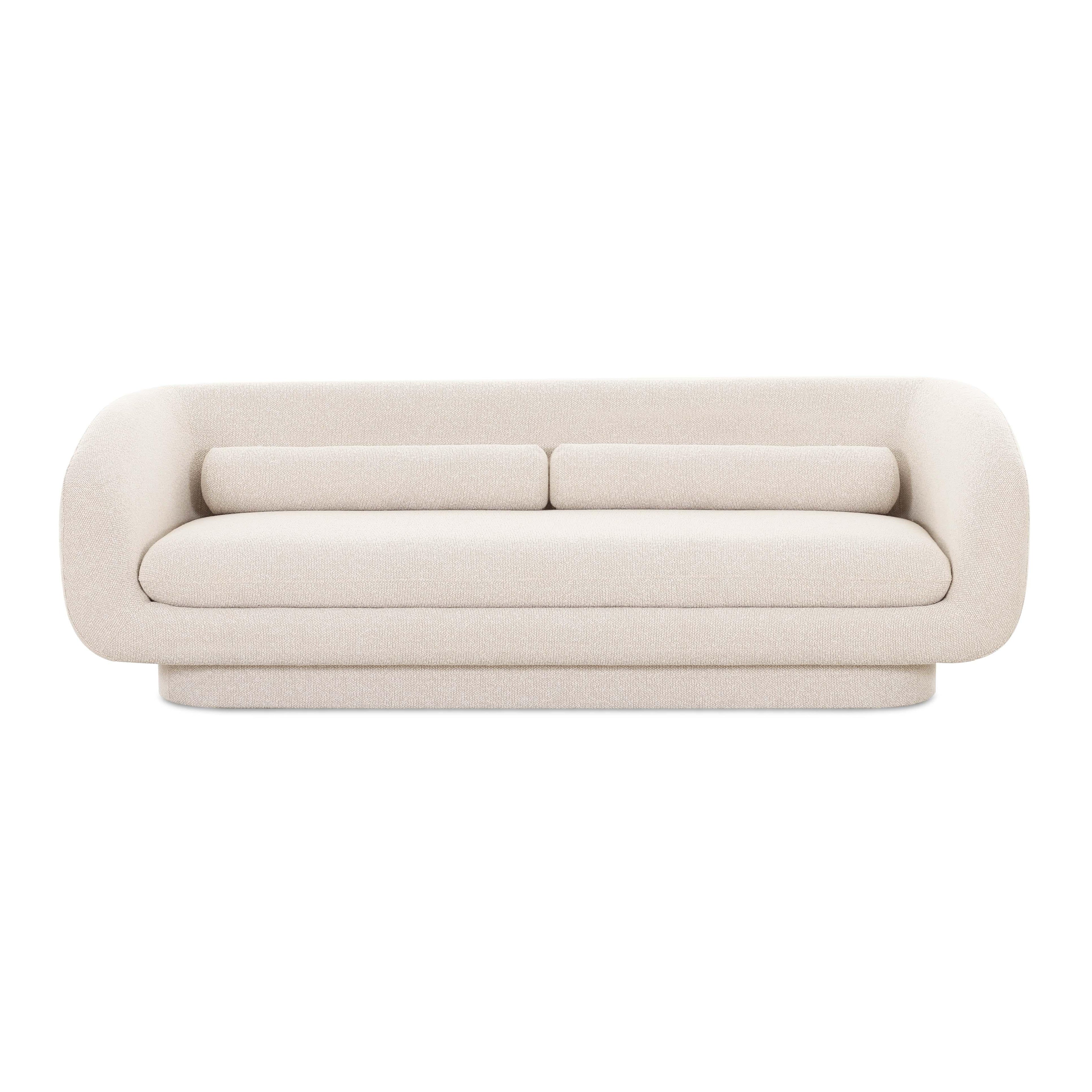 Simone 96 Cream Boucle Sofa
