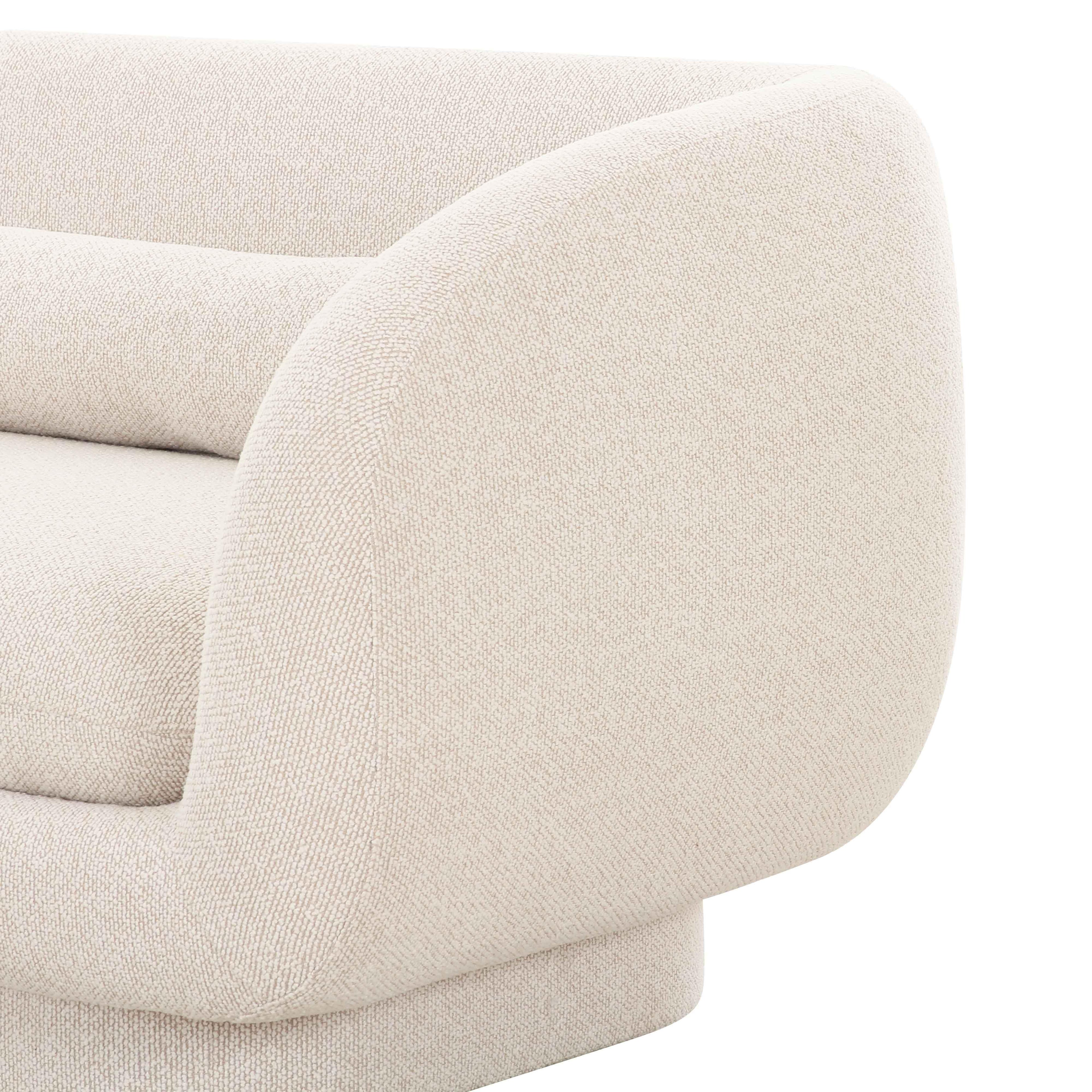 Simone 96 Cream Boucle Sofa