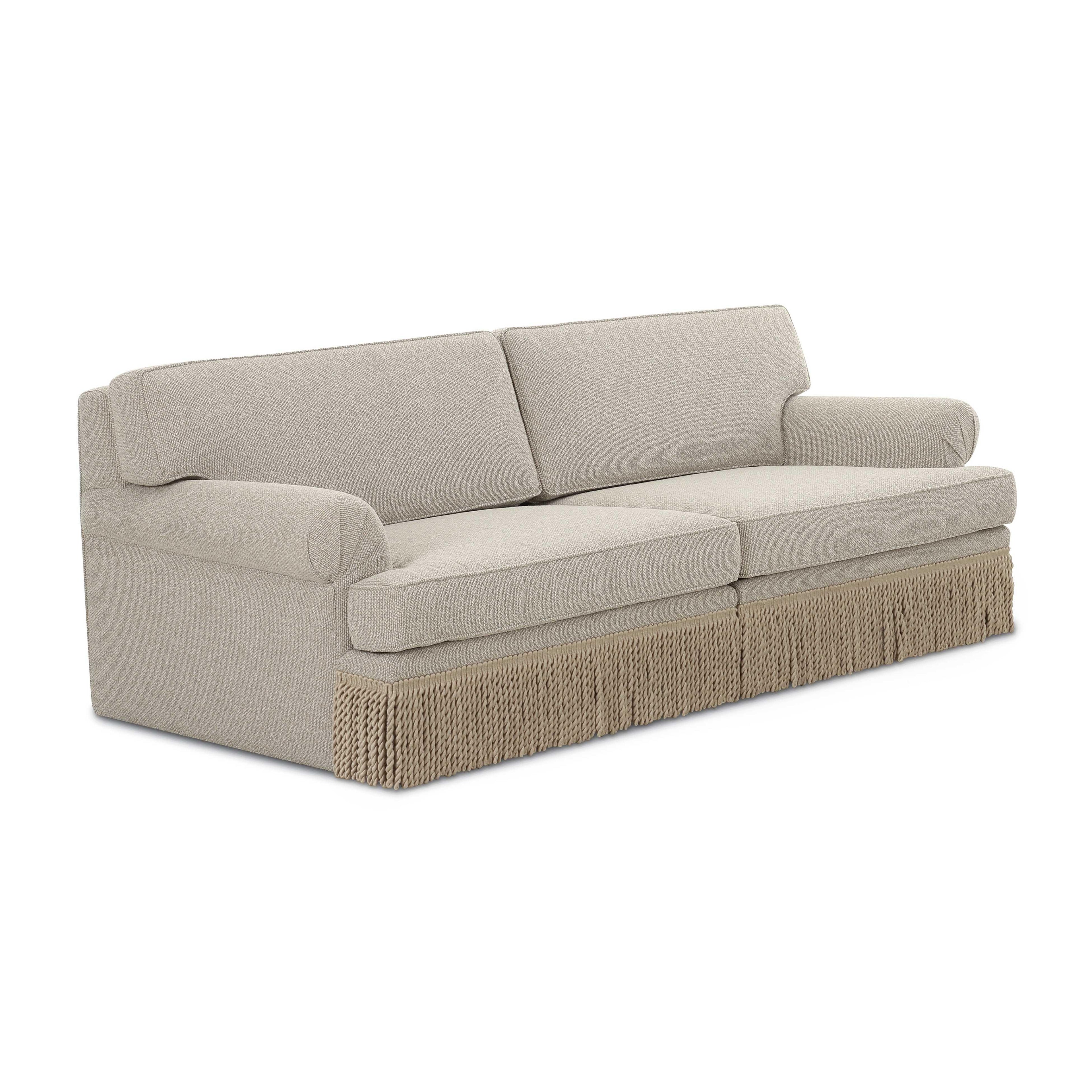 Yvette 92 Warm Grey Boucle Sofa