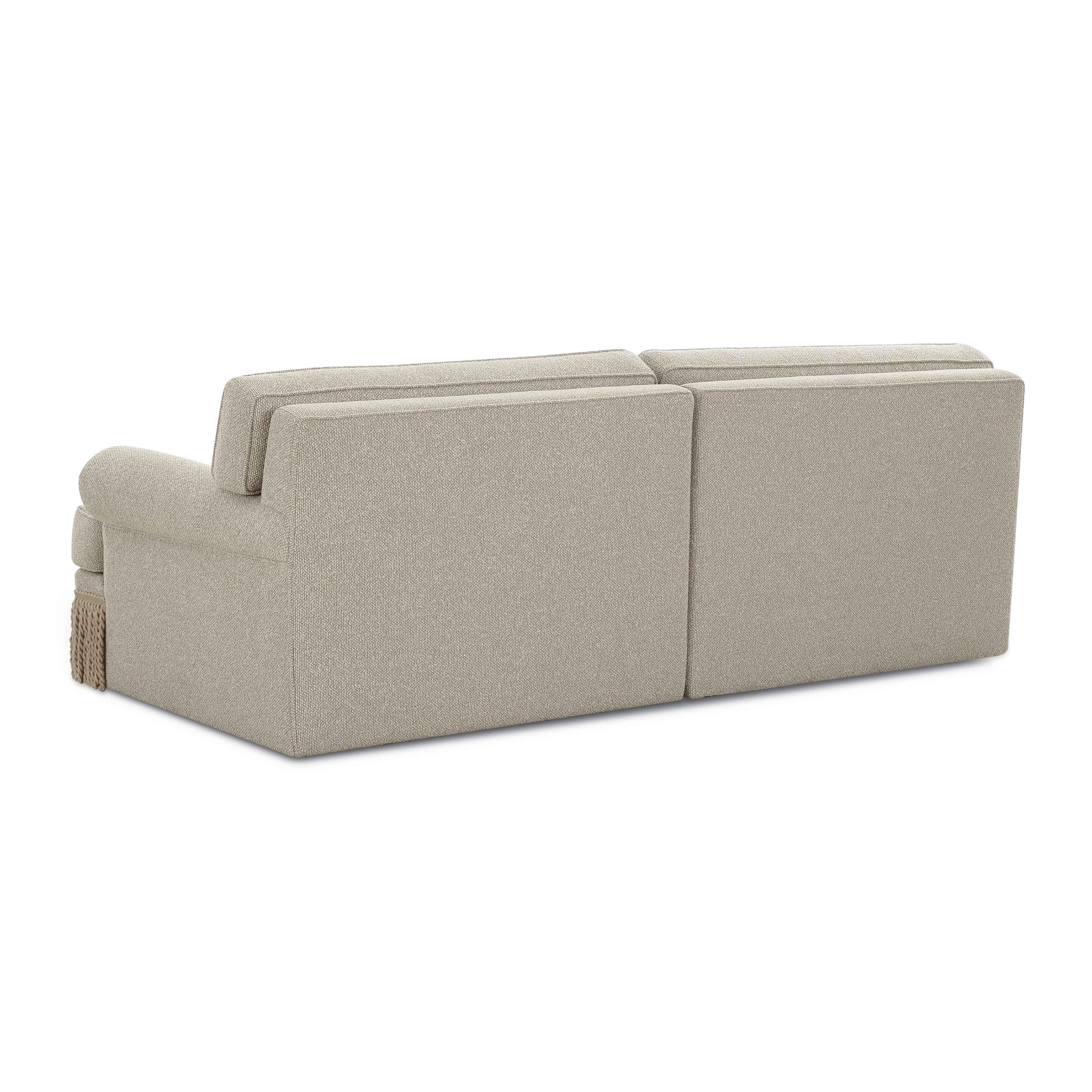 Yvette 92 Warm Grey Boucle Sofa