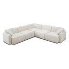 Travie 5-Piece Sand Upcycled Linen Modular L-Sectional