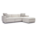 Perry 4-Piece Cream Chenille Modular Sectional