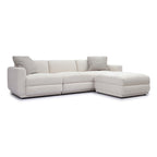 Perry 4-Piece Cream Chenille Modular Sectional
