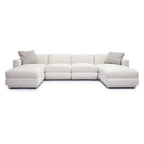 Perry 6-Piece Cream Chenille Modular U-Sectional