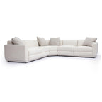 Perry 5-Piece Cream Chenille Modular L-Sectional