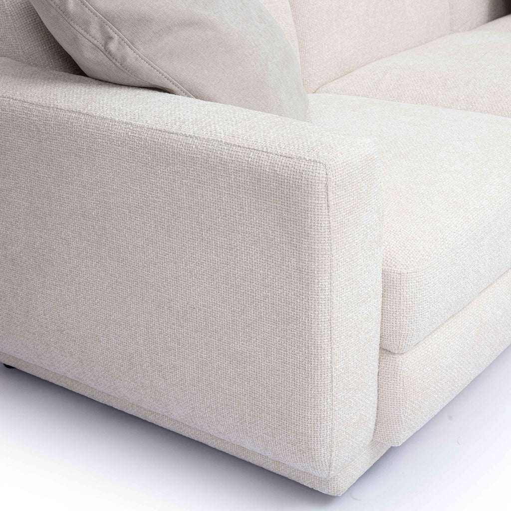 Perry 5-Piece Cream Chenille Modular L-Sectional