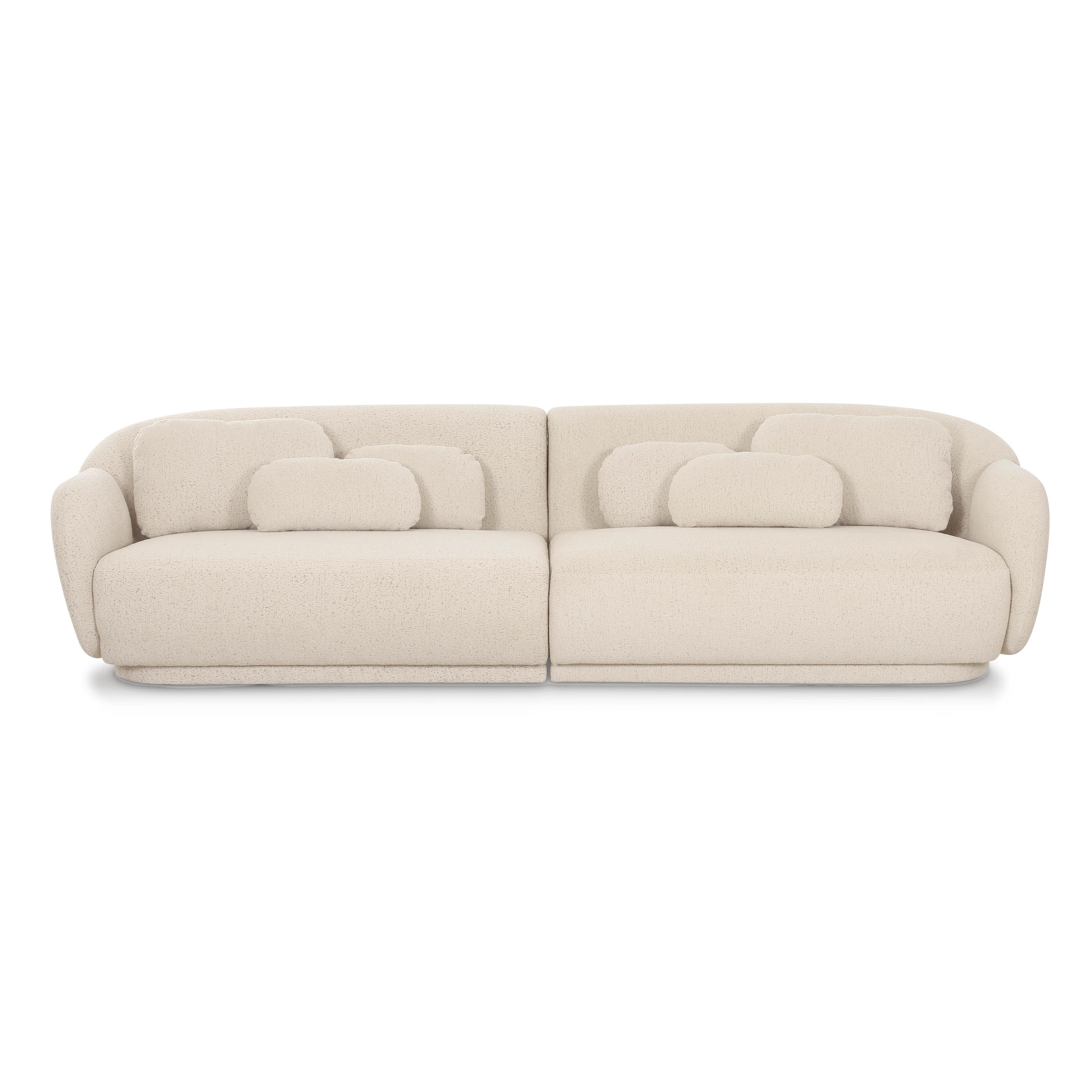 Misty 115 Cream Boucle Modular Sofa