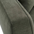 Tristine 96 Olive Green Upcycled Basketweave Sofa