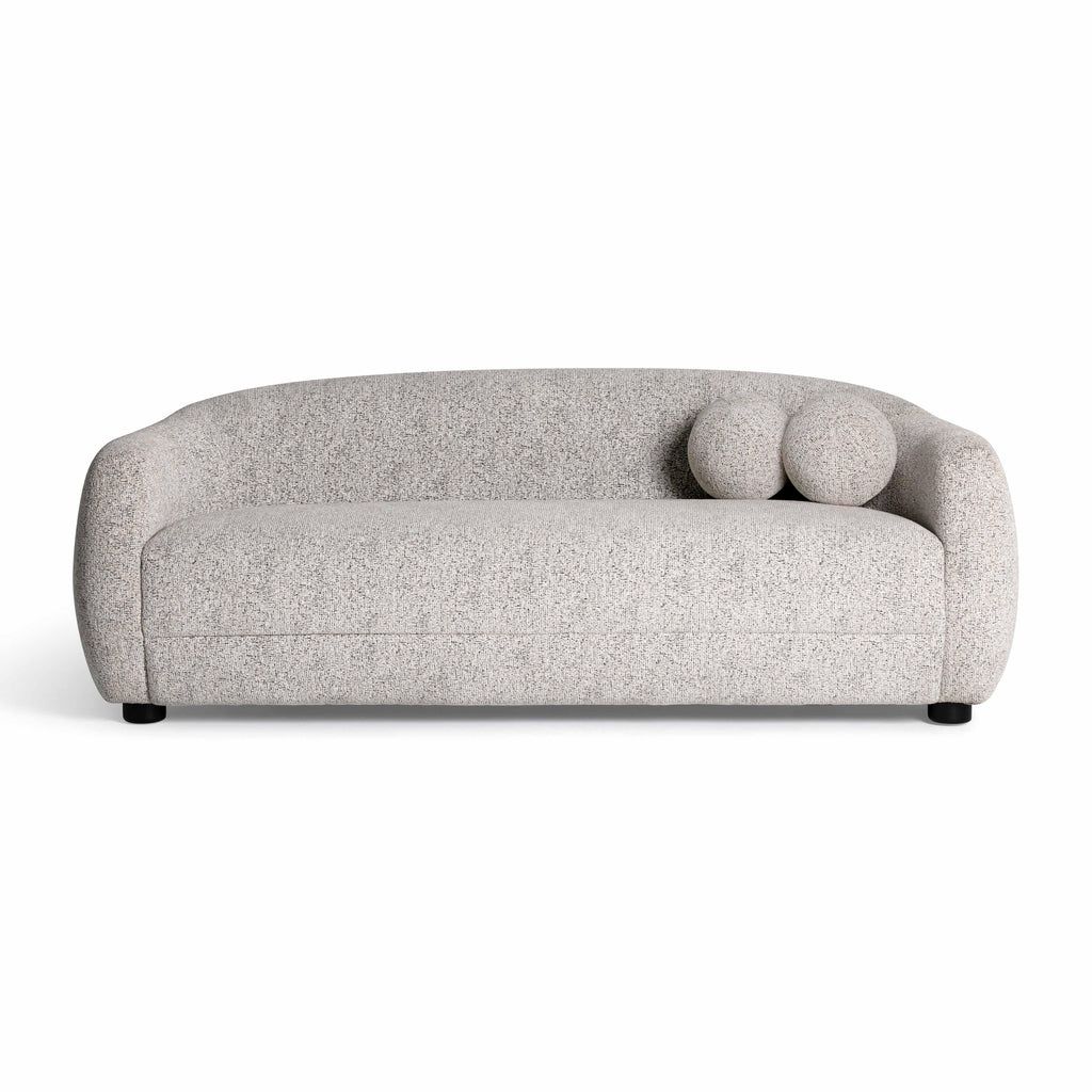 Judy 80 Black and White Woven Fabric Sofa