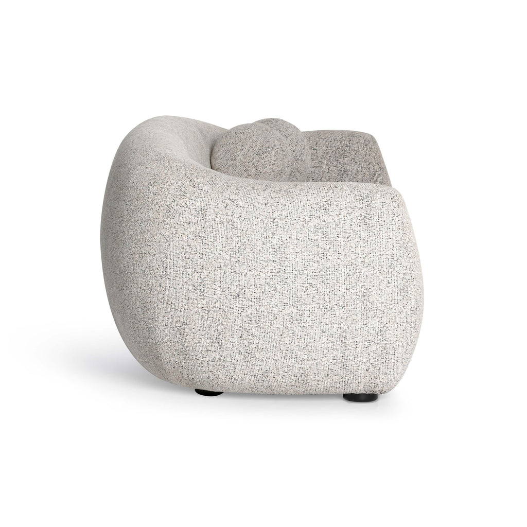 Judy 80 Black and White Woven Fabric Sofa