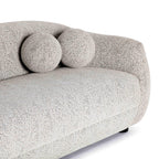 Judy 80 Black and White Woven Fabric Sofa