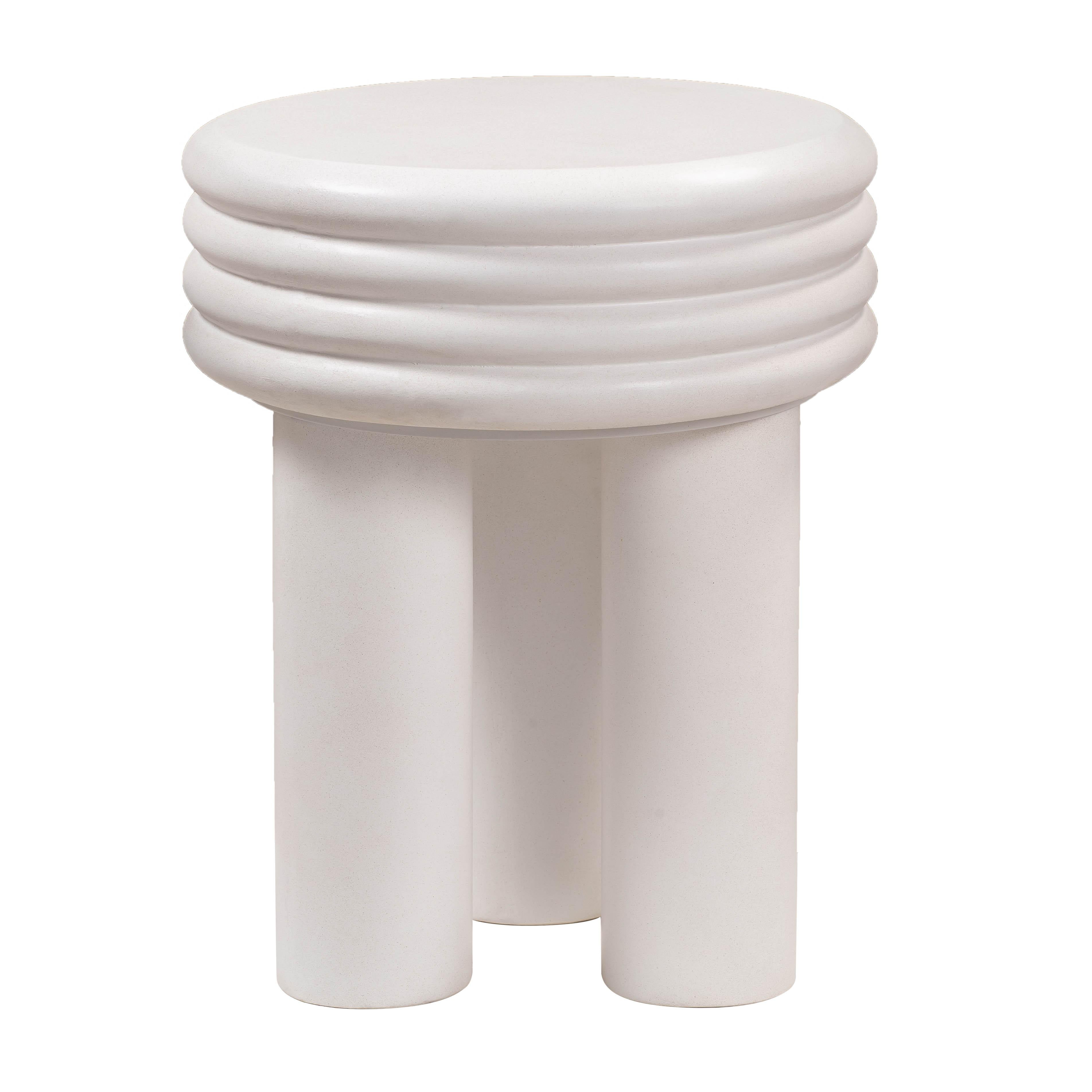 Delta Concrete Indoor/Outdoor Round Side Table