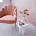 Delta Concrete Indoor/Outdoor Round Side Table