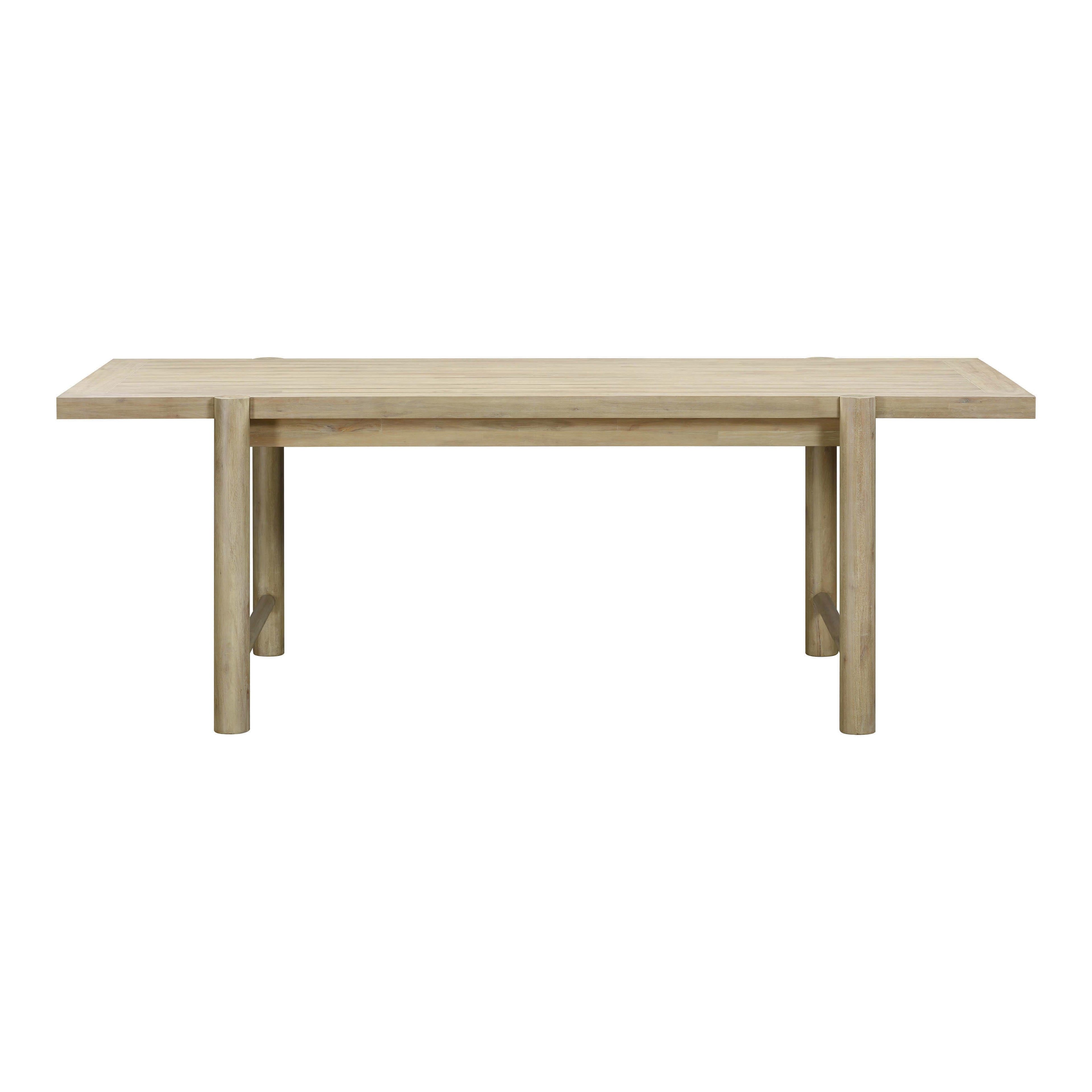 Gata 87 Light Teak Outdoor Rectangular Dining Table