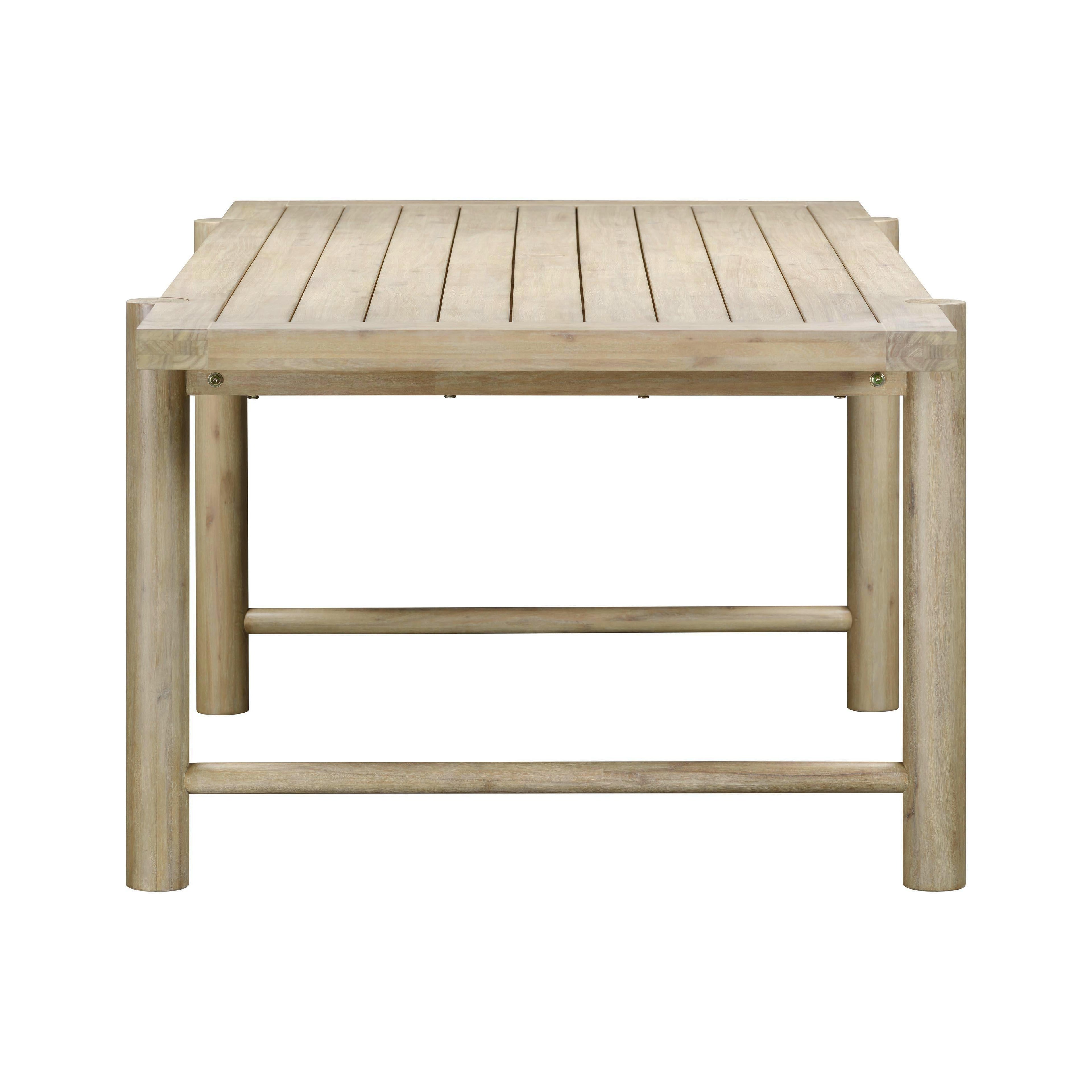 Gata 87 Light Teak Outdoor Rectangular Dining Table