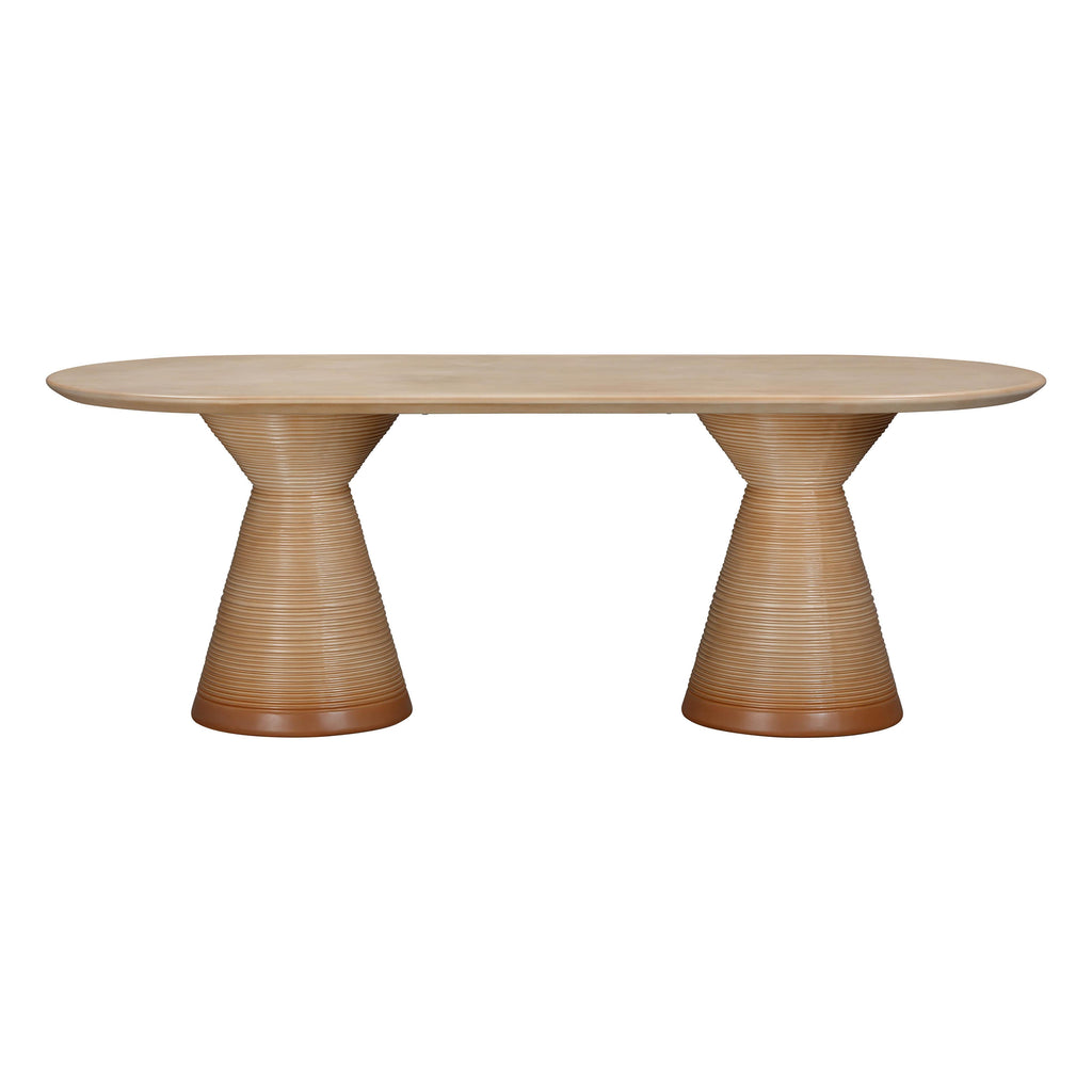 Fassa 87 Faux Terracotta Indoor / Outdoor Oval Dining Table