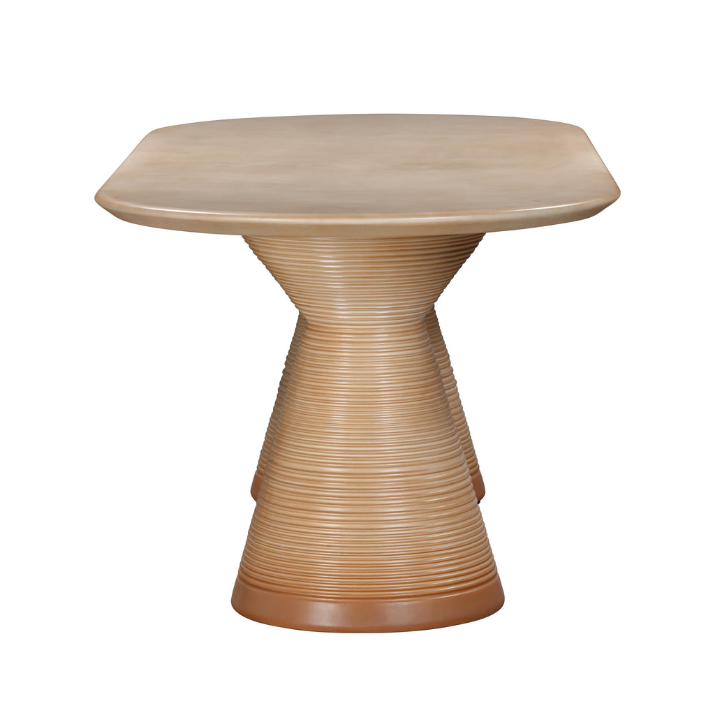 Fassa 87 Faux Terracotta Indoor / Outdoor Oval Dining Table