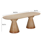 Fassa 87 Faux Terracotta Indoor / Outdoor Oval Dining Table