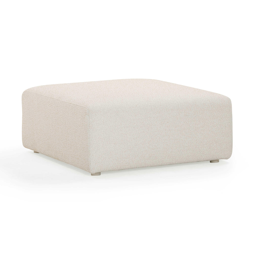 Hangover Cream Outdoor Ottoman
