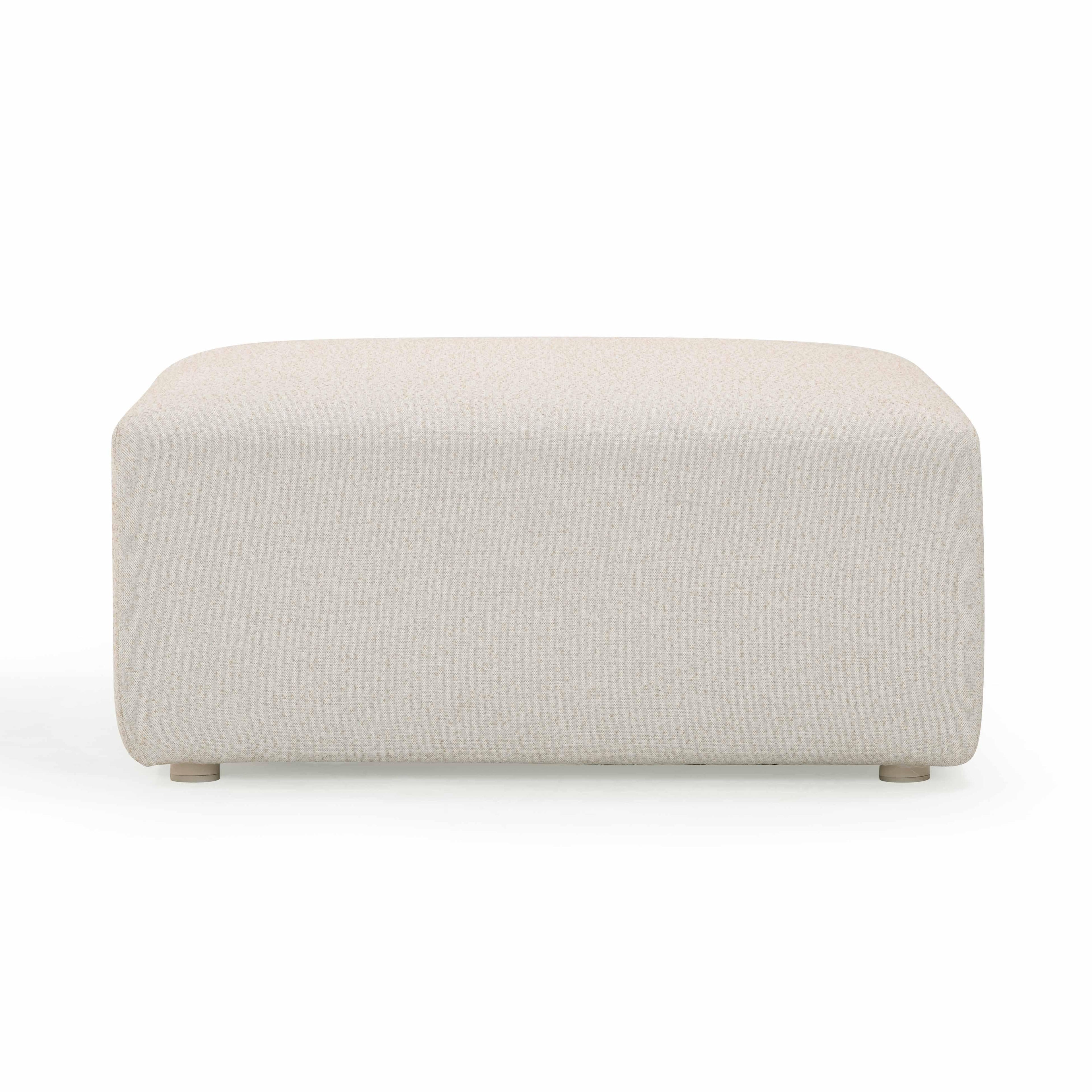 Hangover Cream Outdoor Ottoman