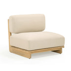 Reavan Cream Outdoor Lounge Chair