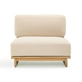 Reavan Cream Outdoor Lounge Chair