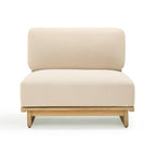 Reavan Cream Outdoor Lounge Chair