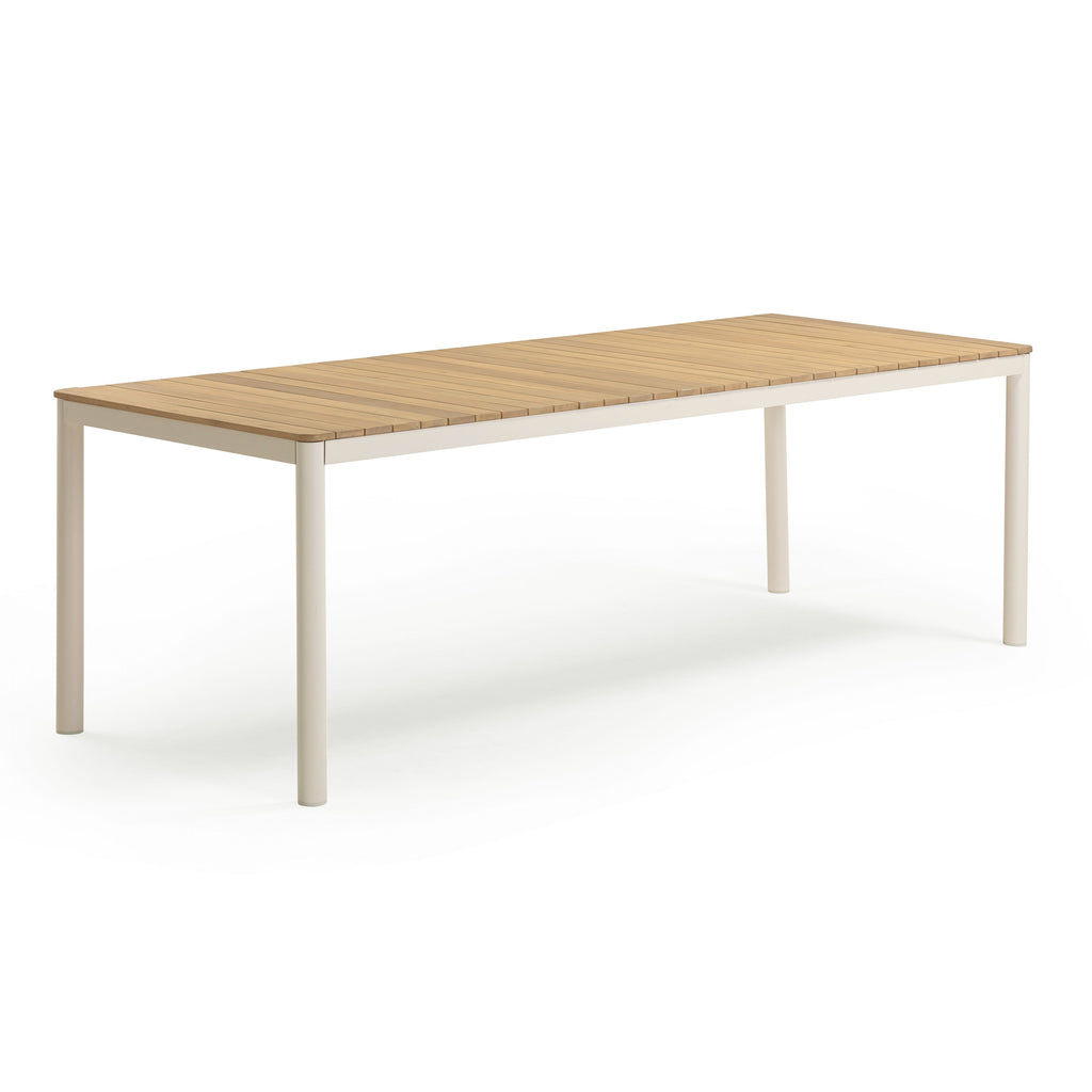 Sardinia 95 Light Teak Outdoor Rectangular Dining Table