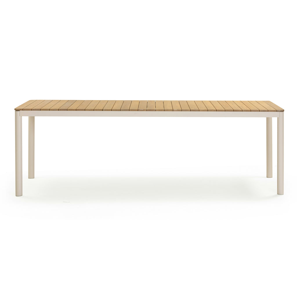 Sardinia 95 Light Teak Outdoor Rectangular Dining Table