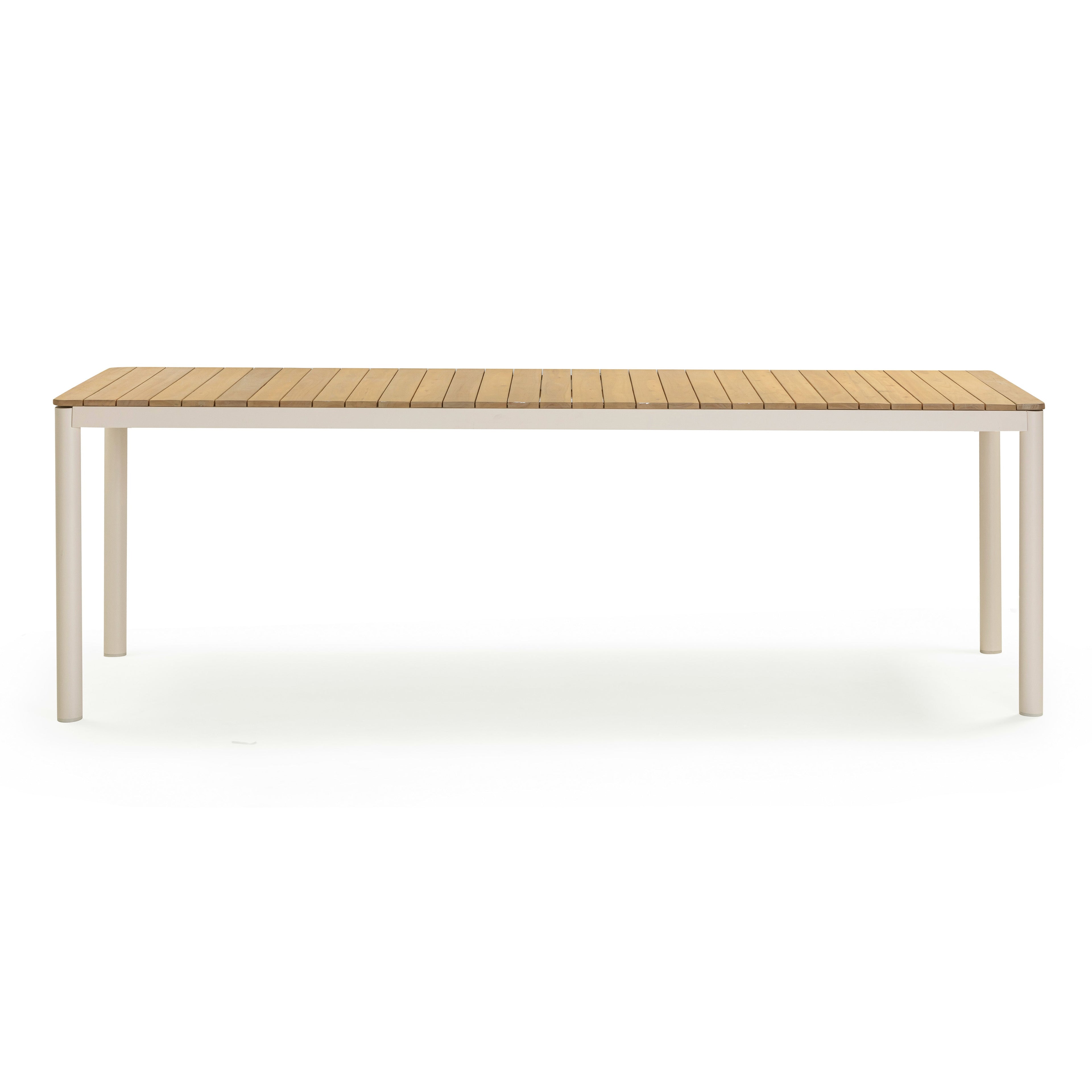 Sardinia 95 Light Teak Outdoor Rectangular Dining Table