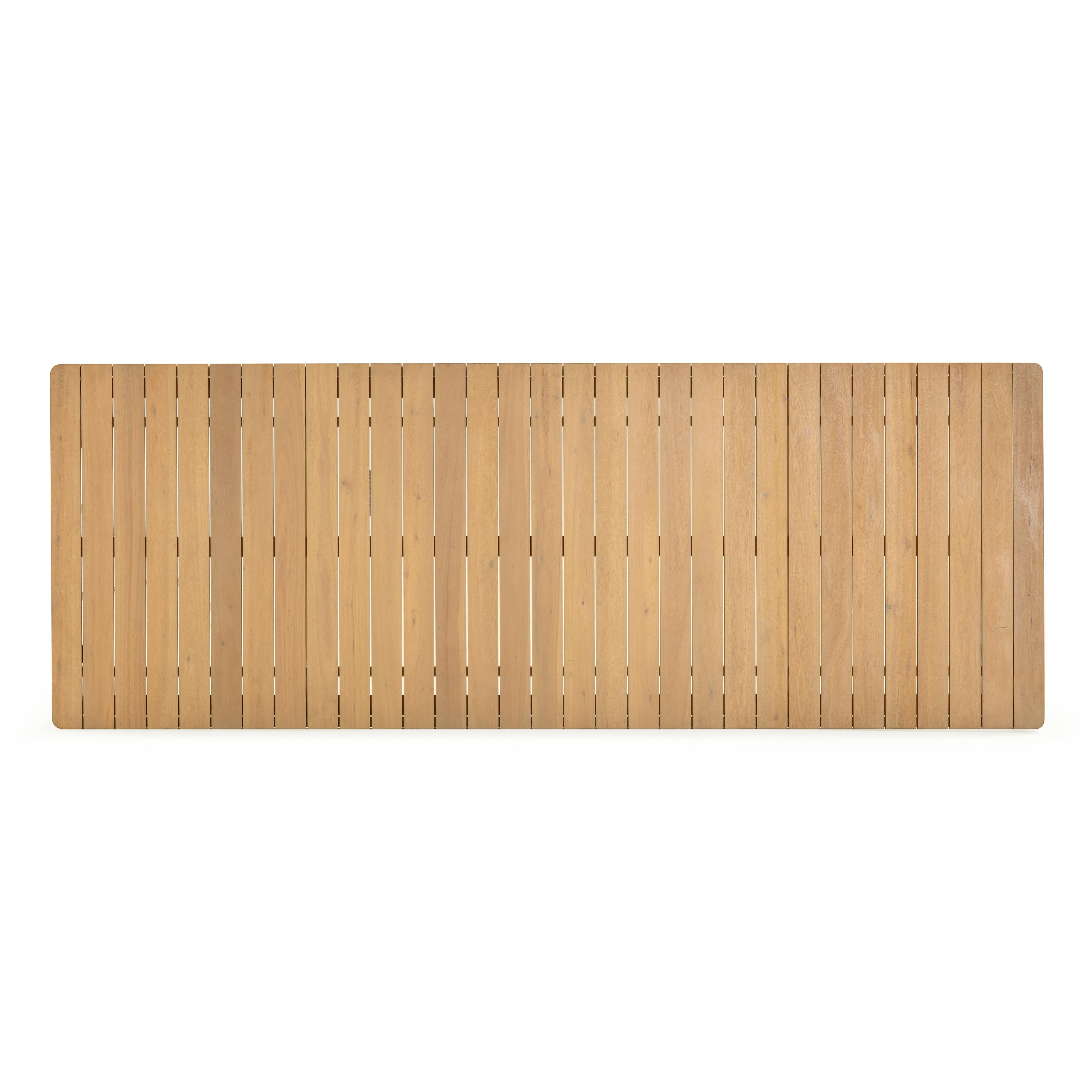 Sardinia 95 Light Teak Outdoor Rectangular Dining Table