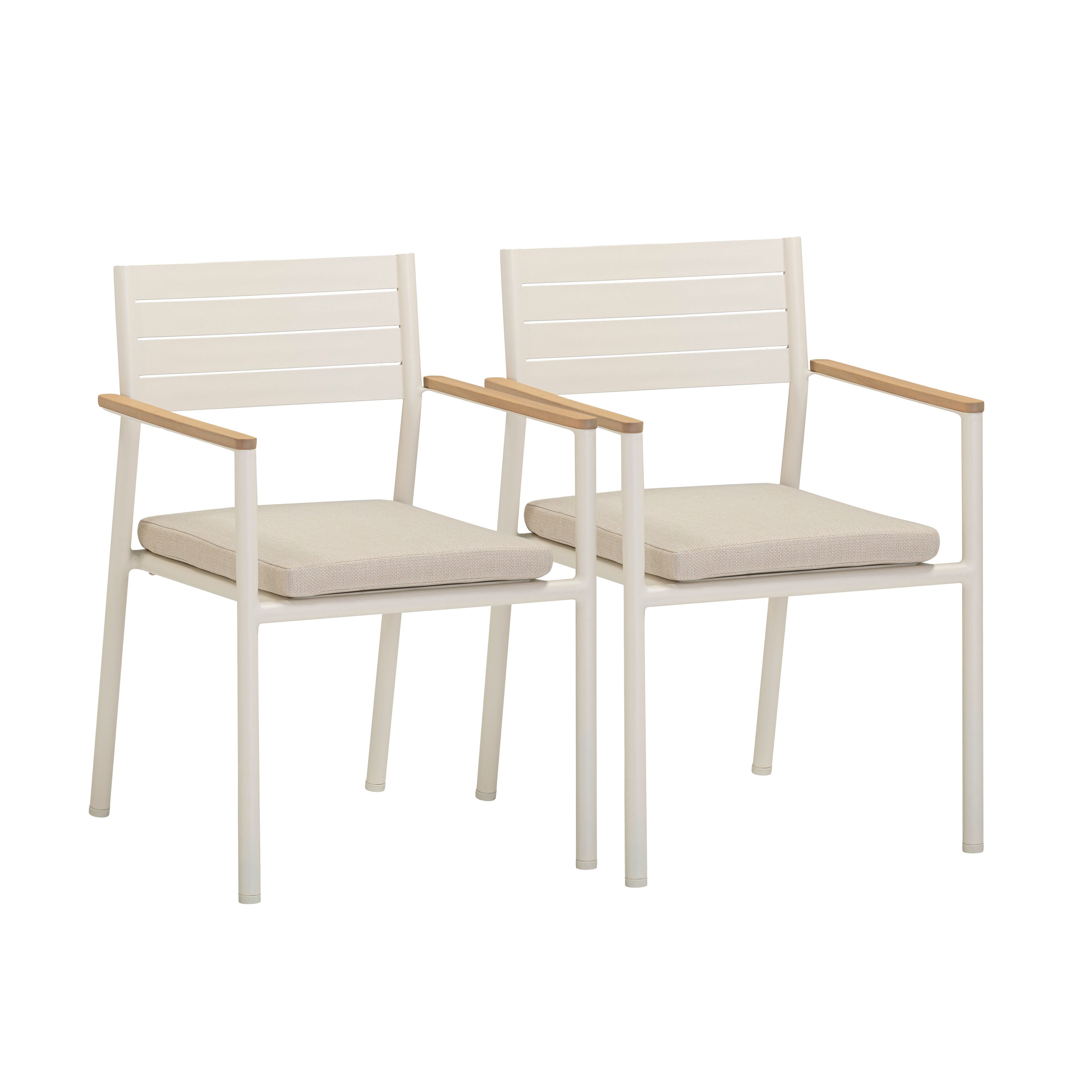 Sardinia Cream Outdoor Dining Chair - Set of 2