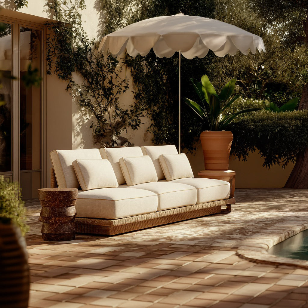 Mora Cream Outdoor Sofa