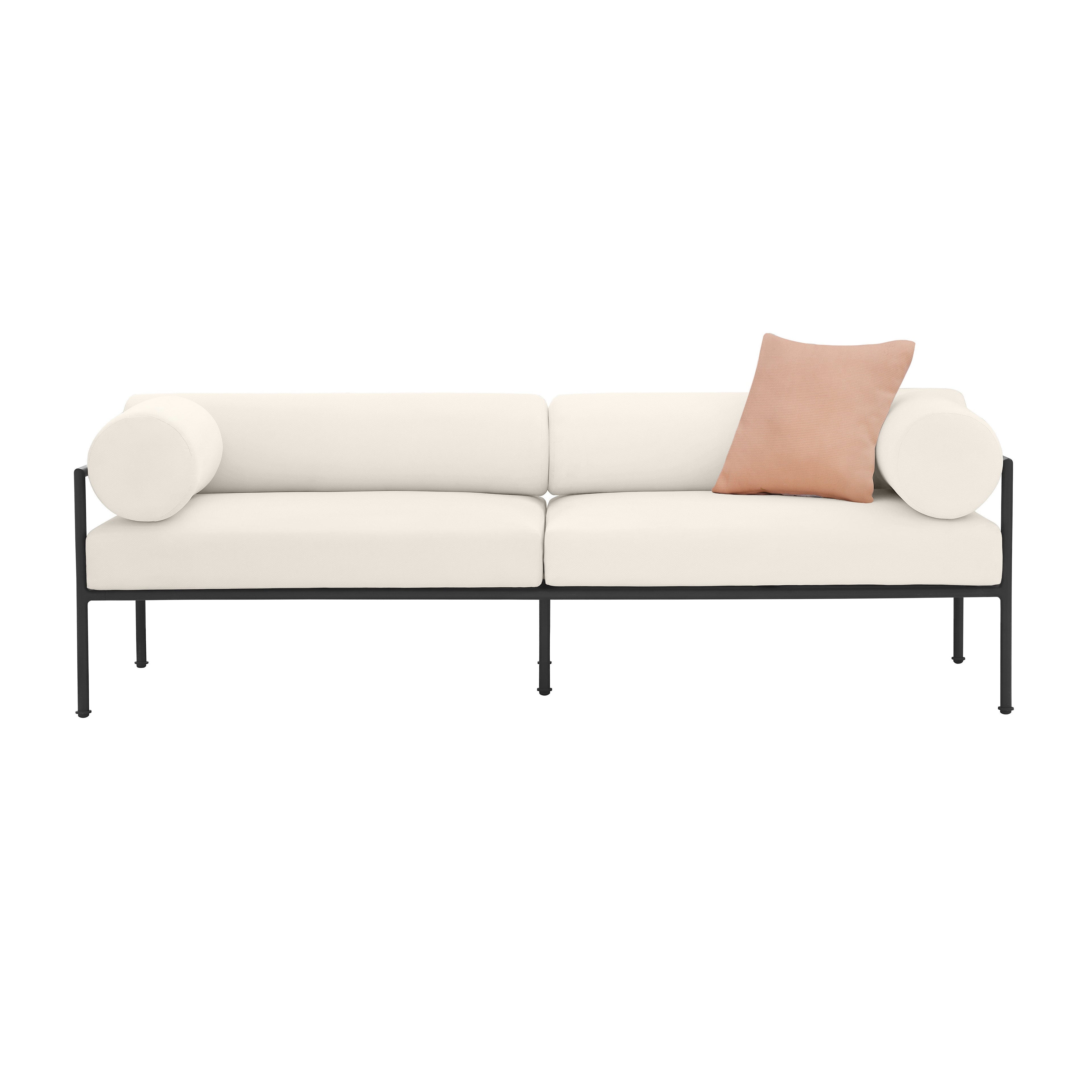 Vera 84 Cream Performance Fabric Outdoor Sofa