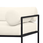 Vera 84 Cream Performance Fabric Outdoor Sofa