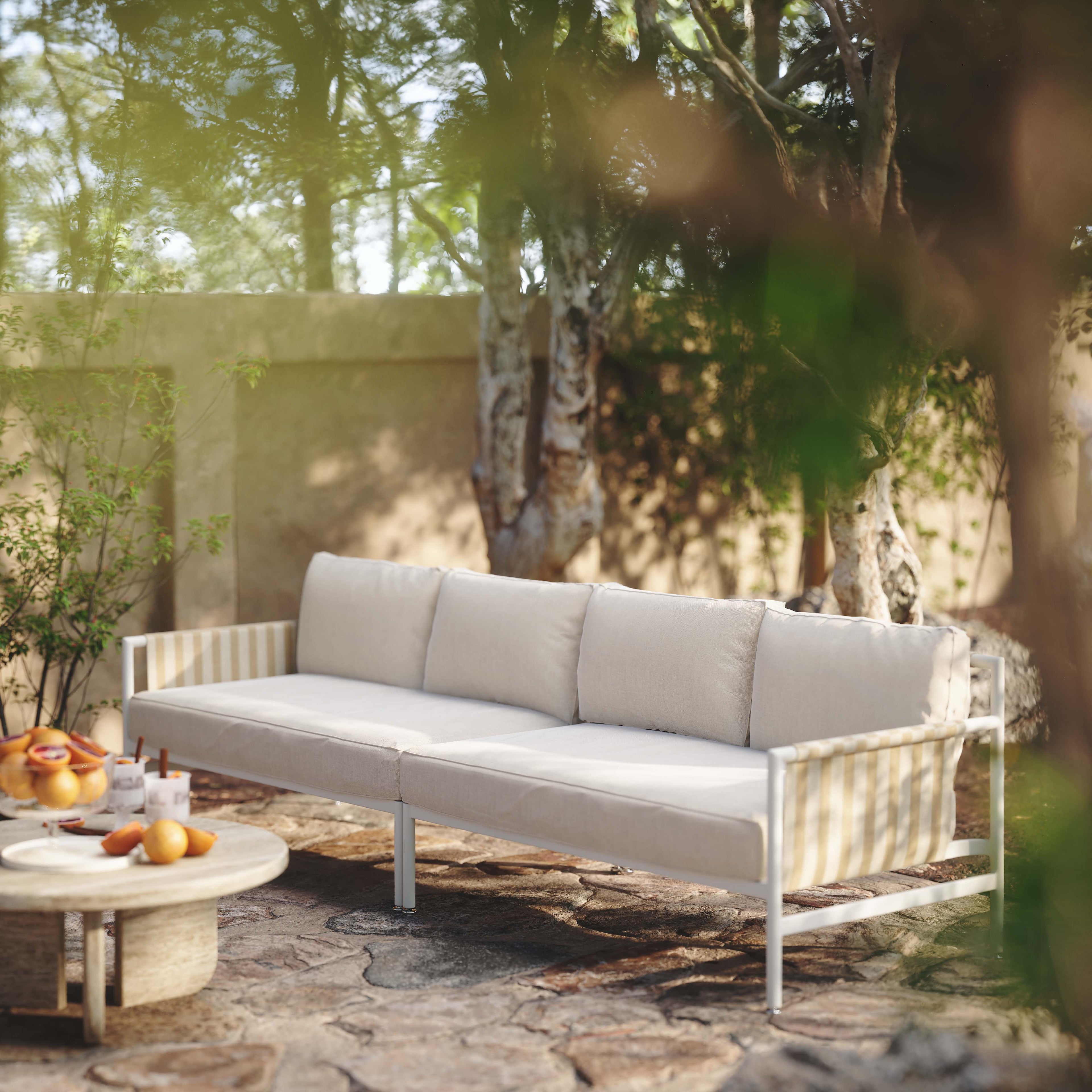 Dunes Cream Outdoor 110 Sofa