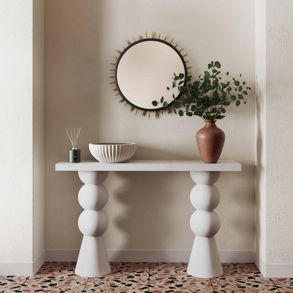 Lupita 53 White Console Table